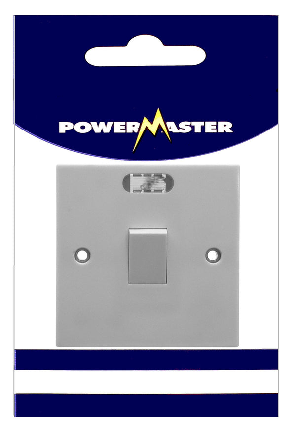 POWERMASTER 20 AMP DOUBLE POLE SWITCH WITH NEON - 626453