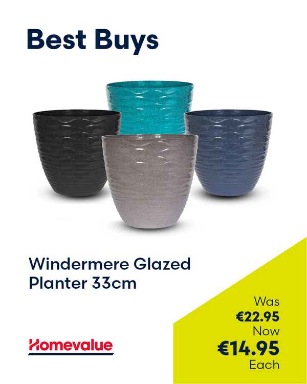 Windermere Glazed Planter 33cm