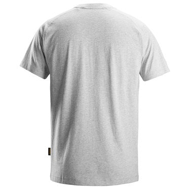 SNICKERS 2590 GREY MELANGE LOGO T-SHIRT