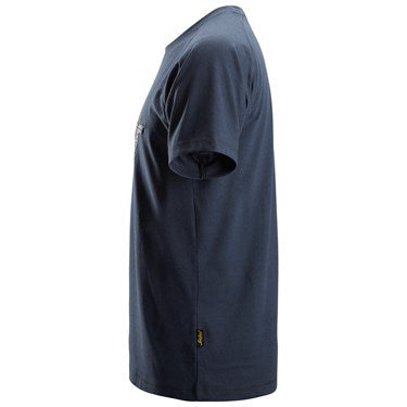 SNICKERS 2590 DARK NAVY MELANGE LOGO T-SHIRT