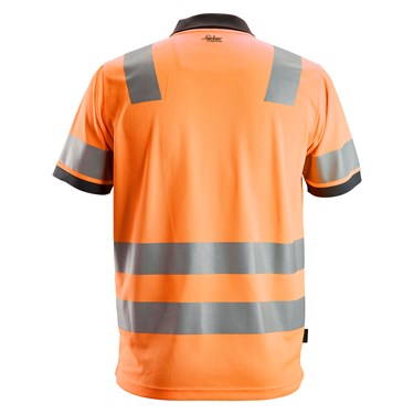 Snickers High Vis Orange Polo Shirt Class 2