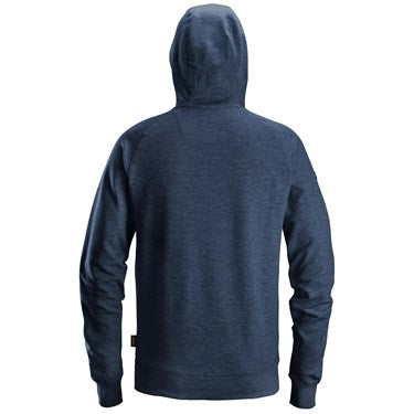 SNICKERS 2894 DARK NAVY MELANGE LOGO HOODIE
