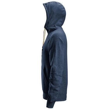 SNICKERS 2894 DARK NAVY MELANGE LOGO HOODIE