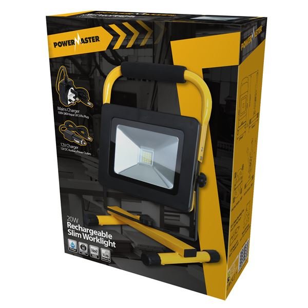 POWERMASTER 20W LED SLIMLINE RECHARGEABLE WORKLIGHT - 621782
