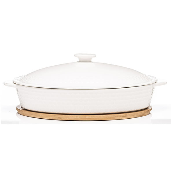 Honeycomb White Ceramic Bakeware