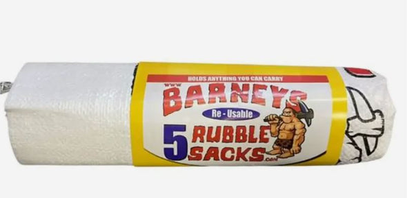BARNEY RUBBLE REUSABLE SACKS  5 PK - 640017