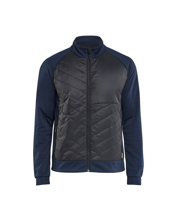 BLAKLADER HYBRID SWEATSHIRT NAVY/BLK