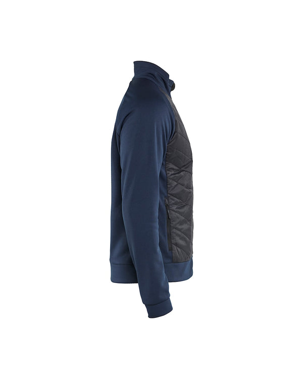 BLAKLADER HYBRID SWEATSHIRT NAVY/BLK