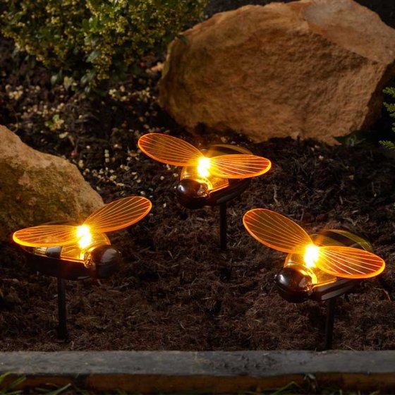 Solar Bee Stake Light - 3 Pack - 391179