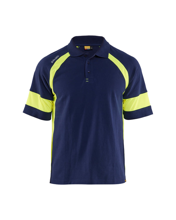 Blåkläder 3528 Polo Shirt with Hi-vis Dark Navy