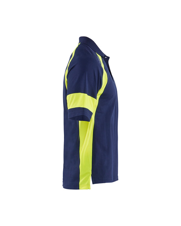 Blåkläder 3528 Polo Shirt with Hi-vis Dark Navy