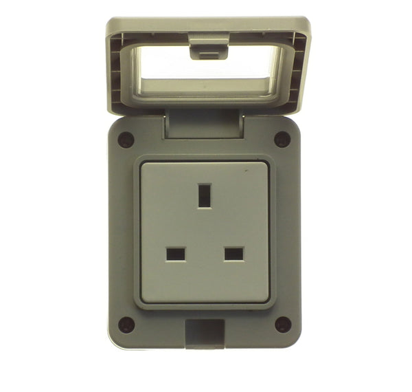 POWERMASTER 1 GANG OUTDOOR DAMP PROOF SOCKET - 621003