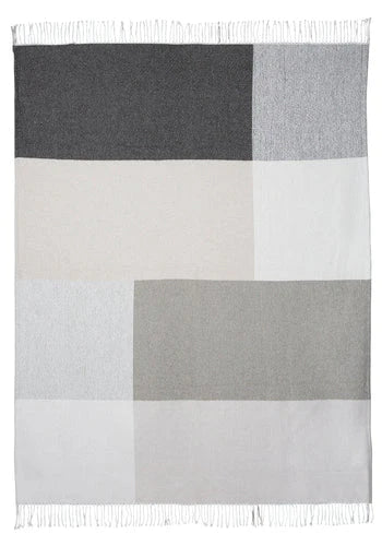 SCATTER BOX RILEY GREY 127X178CM THROW - 642018