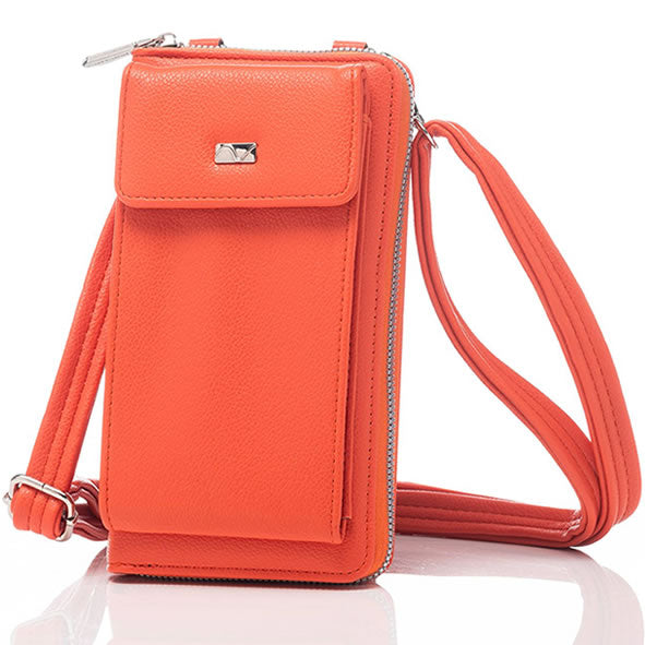 Newgrange Living Gia Cerise Purse/Mobile Holder with Cross-Over Strap