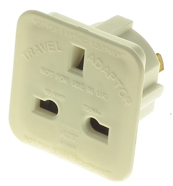 POWERMASTER TRAVEL ADAPTOR 2 PIN FLAT 13AMP - 626411