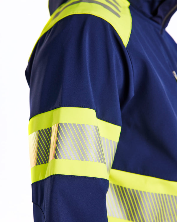 Blaklader 4494 Hi-Vis Softshell Jacket Navy/Yellow