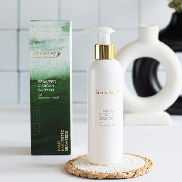 Green Angel Argan Body Oil with Neroli & Geranium - 640917