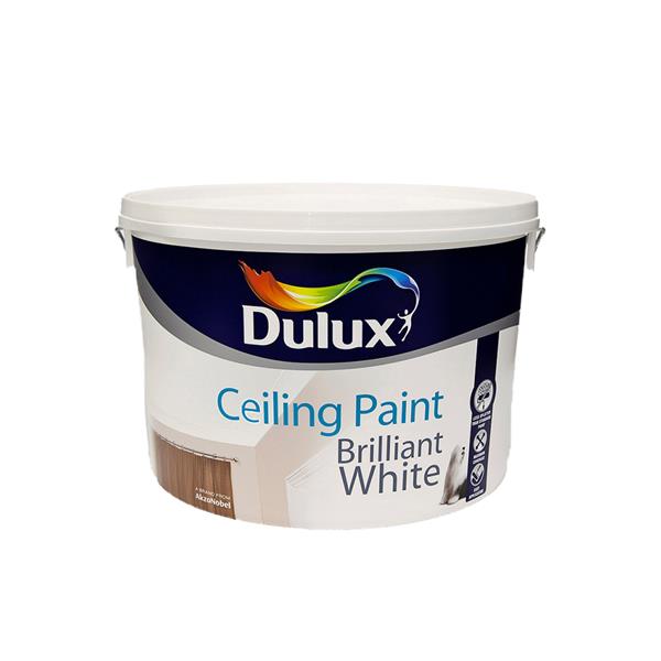 DULUX 10LTR CEILING PAINT BRILLIANT WHITE - 7458