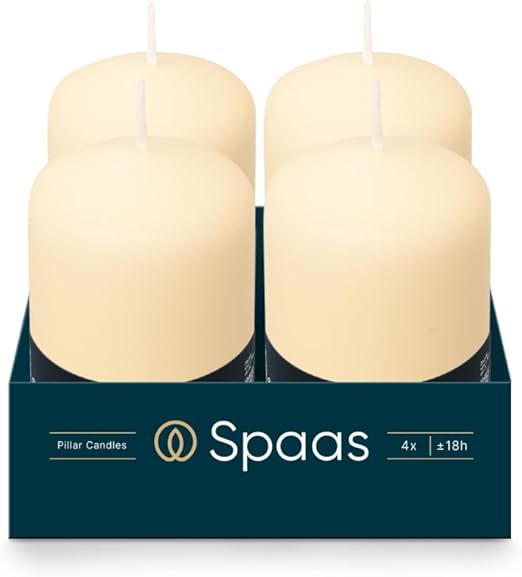 SPAAS Pillar Candle 50/80 4 PK - 64974
