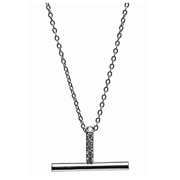 Newgrange Living Silver T-Bar Pendant Necklace - 72753