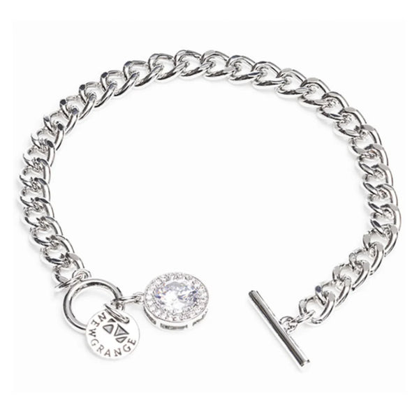 Newgrange Living Silver White Stone and Diamante Bracelet - 72755