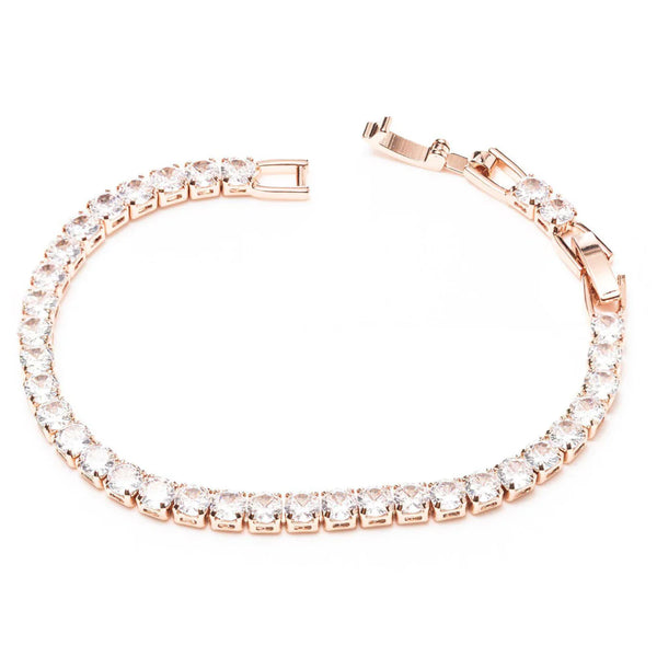 Newgrange Living Rose Gold Tennis Diamond Bracelet - 72715