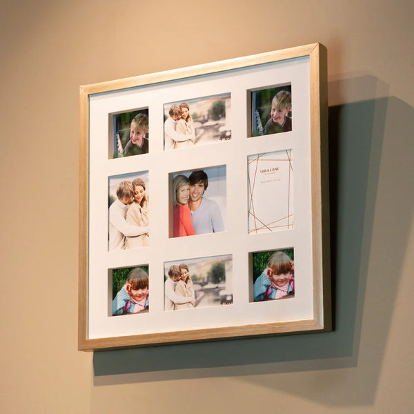 Tara Lane Gallery Collage 9 Picture Photo Frame 4 x 6 - Champagne - 647400