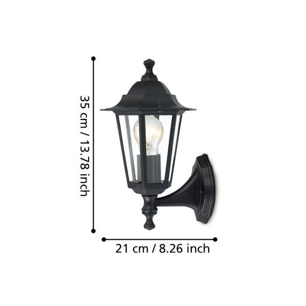 LATERNA Black 4 Wall Light - 6345