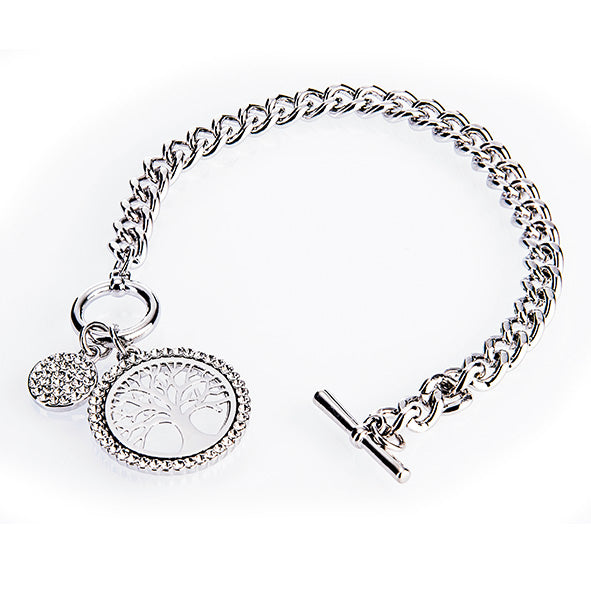 Newgrange Living Silver Tree of Life Toggle Bracelet - 72754