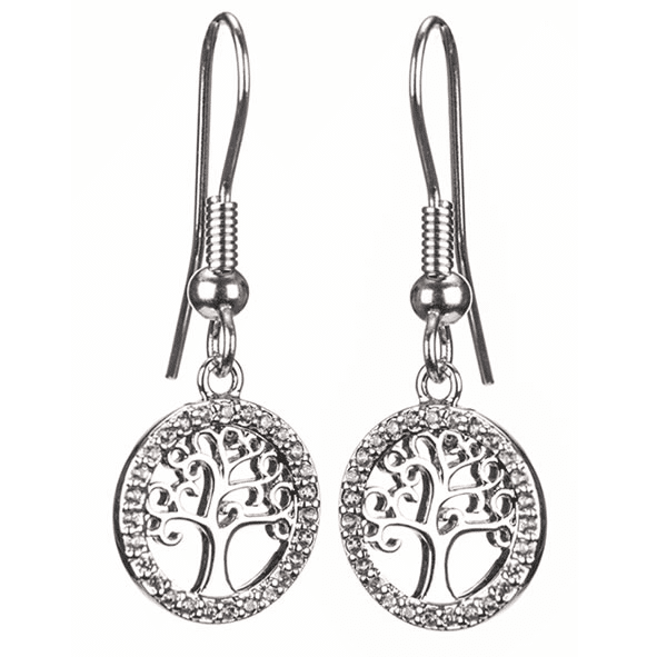 Newgrange Living Silver Tree Of Life Earrings - 72776