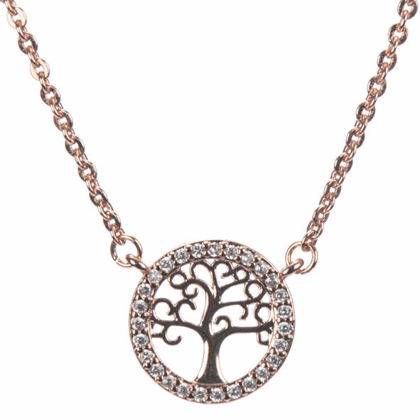 Newgrange Living Rose Gold Tree of Life Pendant Necklace - 72801