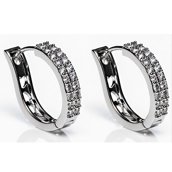 Newgrange Living Silver Large Hoop Earrings - 72784