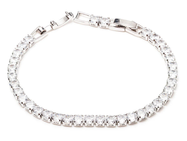 Newgrange Living Silver Tennis Diamond Bracelet - 72714