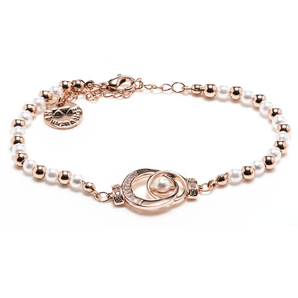 Newgrange Living Rose Gold with Pearls Bracelet - 727150