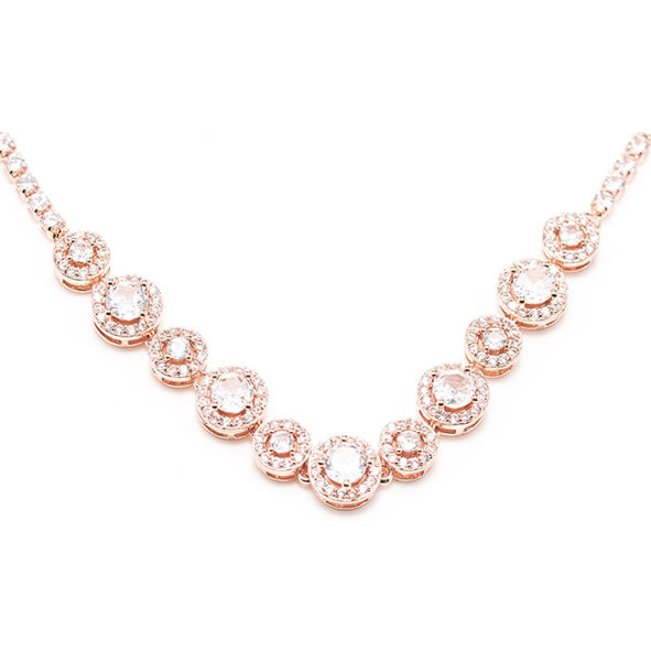 Newgrange Living Diamond Cluster Pendant Rose Gold - 728022