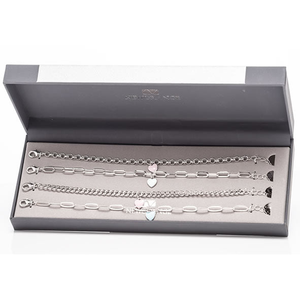 Newgrange Living Silver Stackable Bracelets Set 4 - 727582
