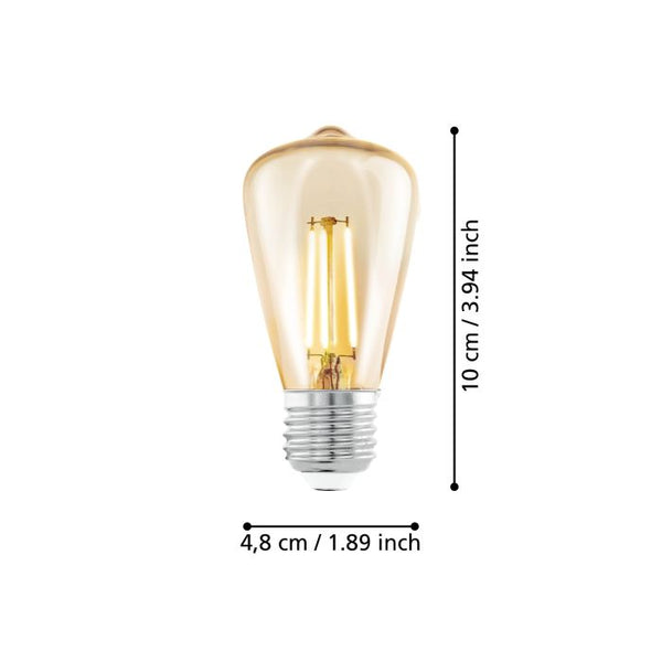 BULB E27 LED 4W AMBER - 635090