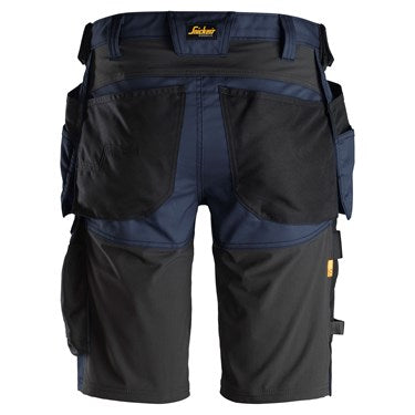 Snickers 6141 AllroundWork Stretch Shorts Holster Pockets Navy\Black