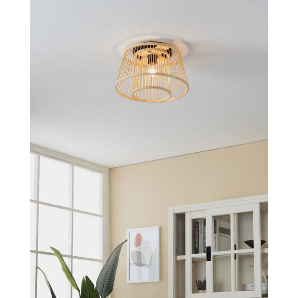 EGLO BAMBUS / SCHWARZ HYKEHAM ceiling light - 635096