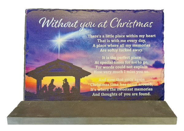 NATIVITY SLATE PLAQUE - 66796