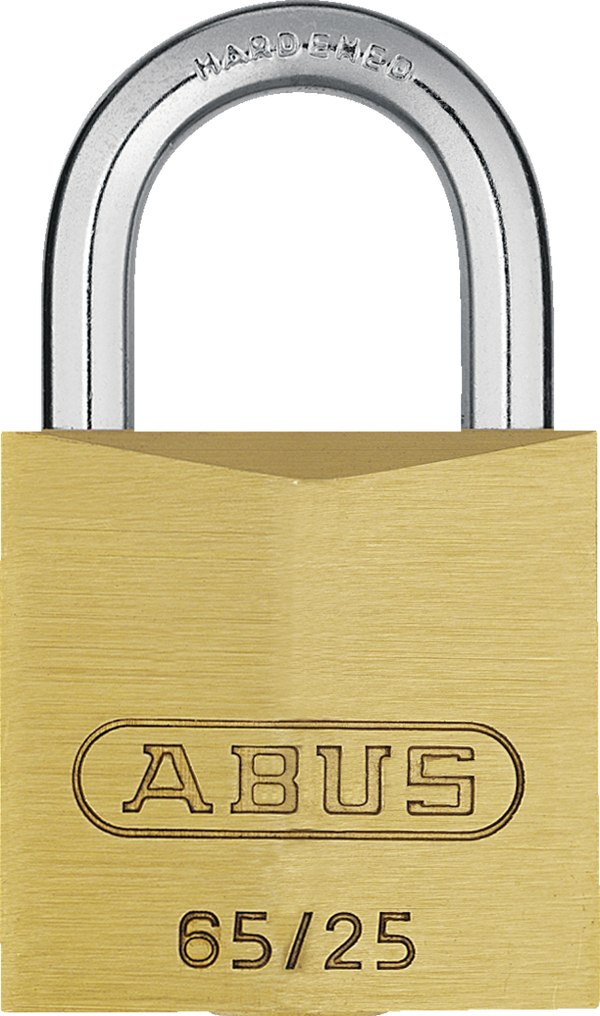 ABUS BRASS 25MM PADLOCK 65 SERIES - 826017