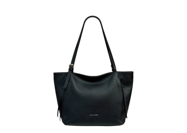 DAVID JONES BLACK MEDIUM SHOPPER BAG - 721787