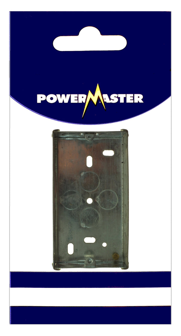 POWERMASTER 2 GANG 25 MM FLUSH METAL BOX - 626345