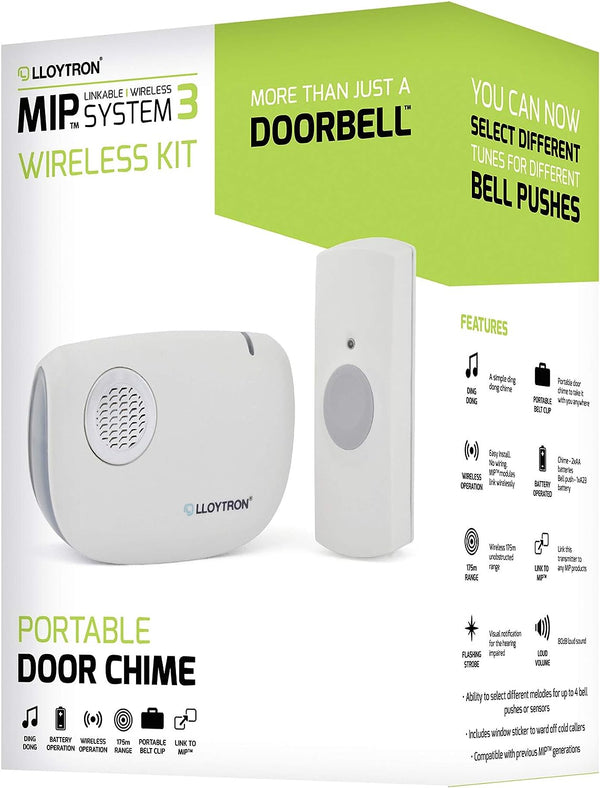 Lloytron Wireless Portable Door Chime - 620172
