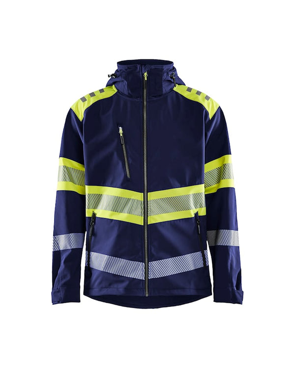 Blaklader 4494 Hi-Vis Softshell Jacket Navy/Yellow
