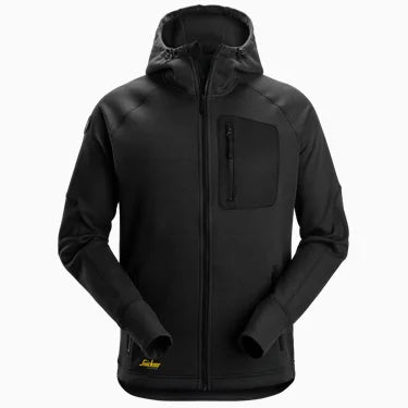 Snickers 8041 FlexiWork Fleece Hoodie Black