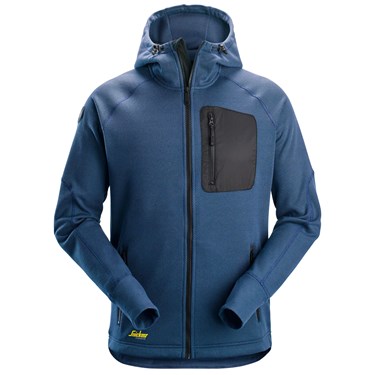 SNICKERS 8041 DEEP BLUE/BLACK FLEECE HOODIE