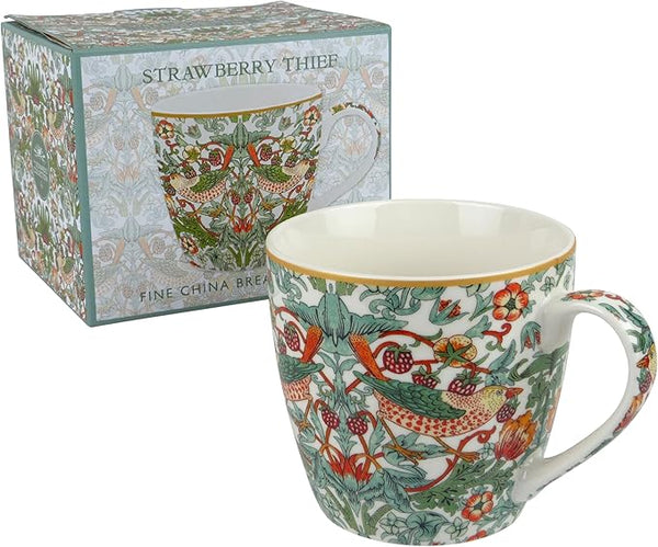 The Leonardo Collection Strawberry Thief Breakfast Fine China Mug - 640221