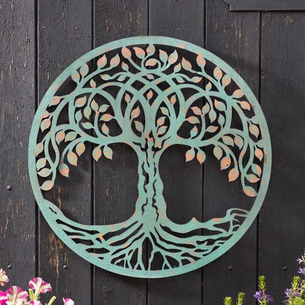 60cm Tree of Life Verdigris - 398061