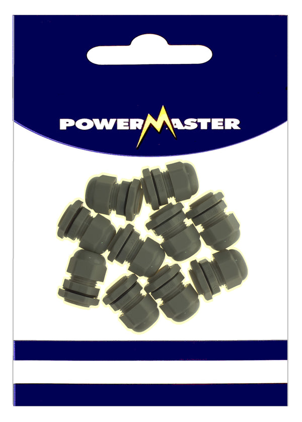 POWERMASTER 10PCE 6-12MM PVC GLANDS - 626482